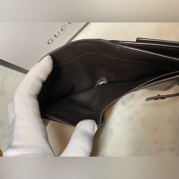 Gucci Canvas/PVC Compact Vintage Wallet - Picture 6 of 10